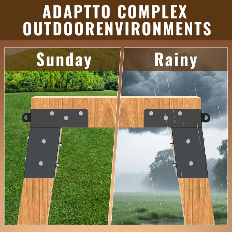 CDFYJHFDQ Deer Stand Brackets(4 Pcs), 4"x 4" Deer Blind Brackets,