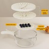 TemApex Fruit Strainer, Fruit Washing Bowl, Rotate The Cover of