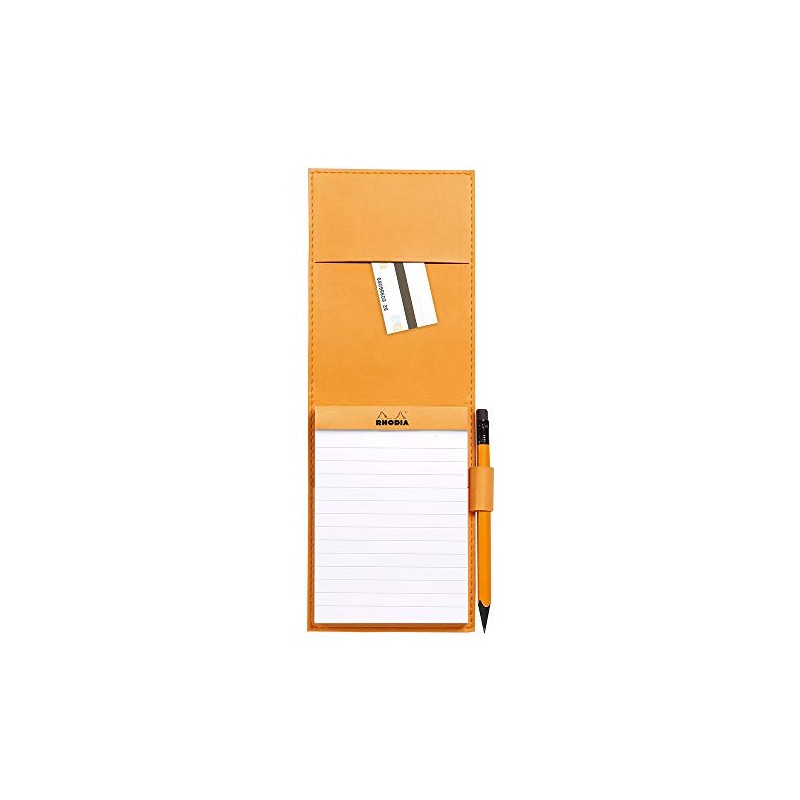 Rhodia 128214C Notepad N12 (with Faux Leather Protective Case, 9.5