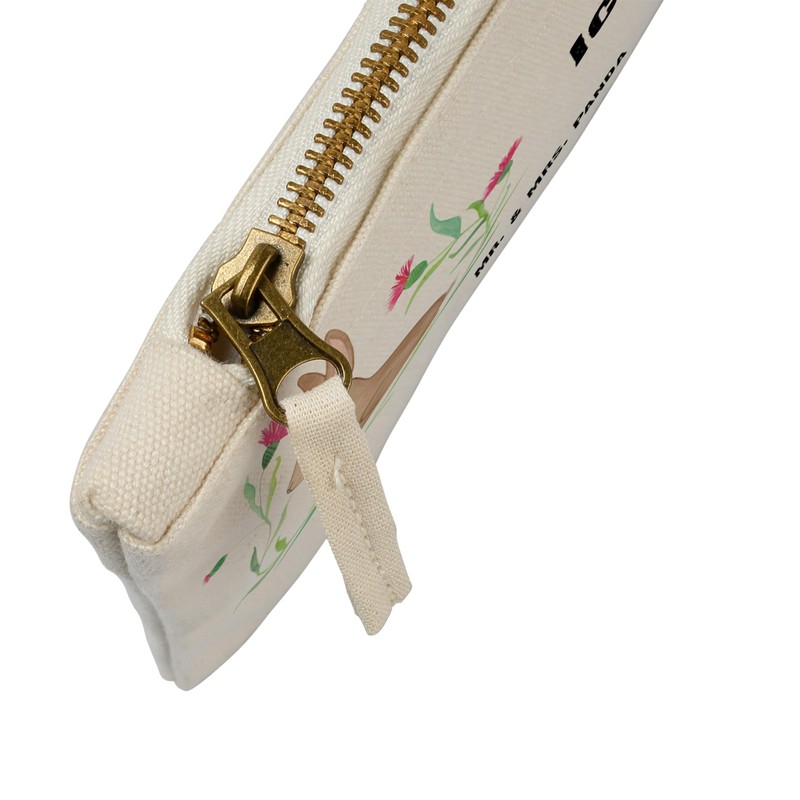 Mr. & Mrs. Panda Make Up Bag Rabbit Sitting, White,