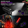 New Version 400-Lumen High-Brightness Bicycle Front and Rear Lights Set,