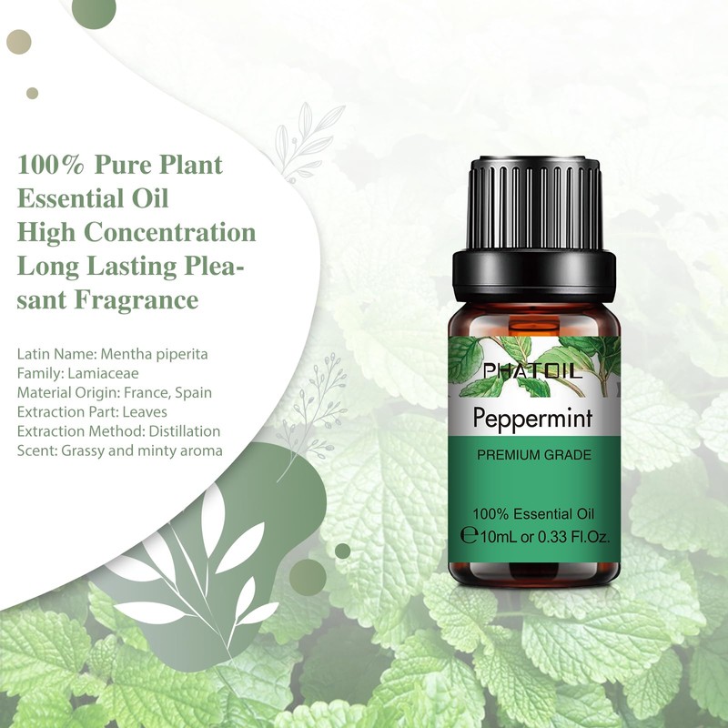 PHATOIL Essential Oil Peppermint 10ml Essential Oil Aroma Oil Present