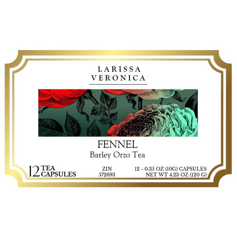 Fennel Barley Orzo Tea (Single Serve K-Cup Pods) (12 pods,