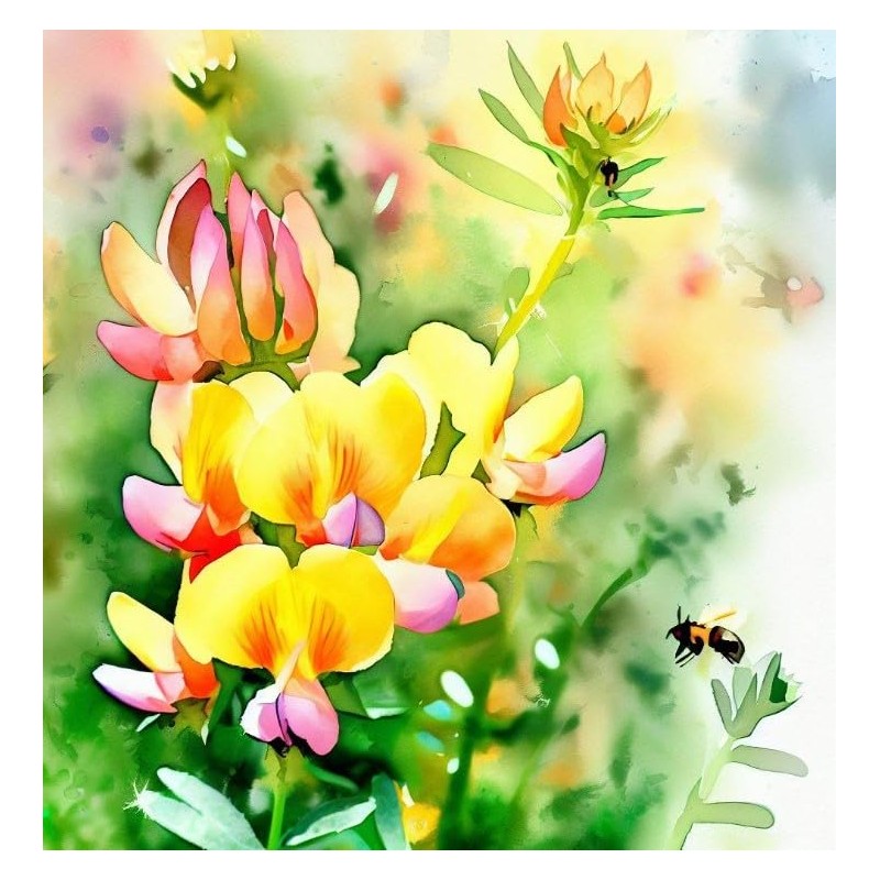 Lotus corniculatus (Bird's Foot Trefoil) Flower Seeds, Eye-Catching Appearance, Long-Lasting
