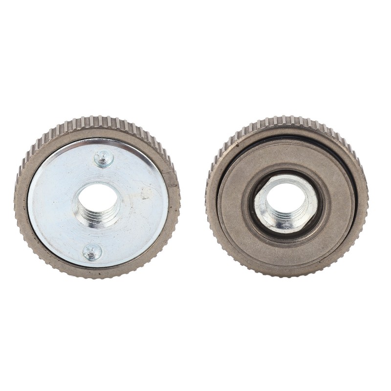 2Pcs Angle Grinder Flange Nut Self Locking M14 50mm Alloy