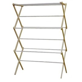 Madison Mill 42.5 in. H x 29.5 in. W x 14 in. D Wood Clothes Drying Rack