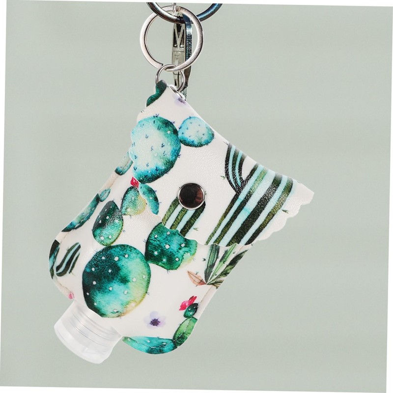 TOVINANNA 4 Sets Travel Toiletry Bottle 60ml Refillable Keyring Case