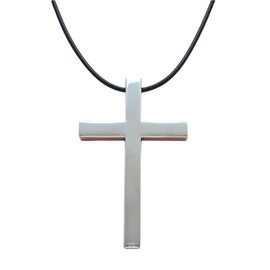 Lsphioole Cross for Car Mirror Hanging, Rearview Mirror Hanging Accessories, Cross for Car Ornament, Rearview Charms for Women Men(Silver)