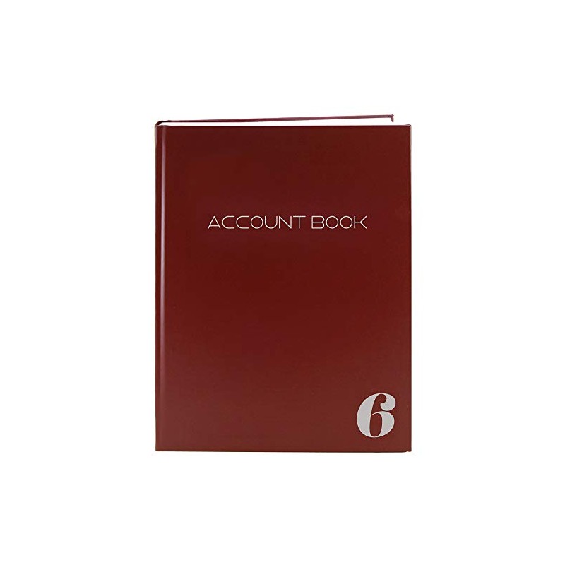 BookFactory 6 Column Ledger Book/Account/Accounting Ledger/Notebook (Six Columns Columnar Format)