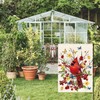 AVOIN colorlife Cardinal Garden Flag 12x18 Inch Double Sided Outside,