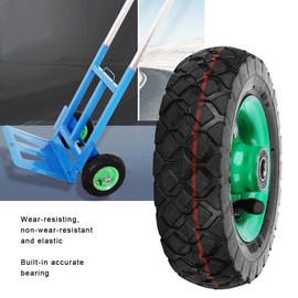 Inflatable Tire, Wear-Resistant 6in Wheel Tire Industrial Grade 250kg 36psi for Tool Carts, Joint bearing