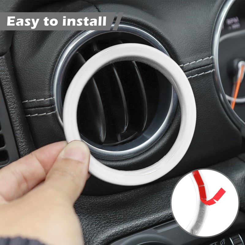 RT-TCZ for Wrangler JL Dash Air Vents Cover Trim Stickers
