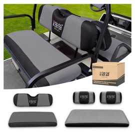 10L0L Golf Cart Front & Rear Seat Covers Full Set for Yamaha G2 G8 G9 G11 G14 G16 G19 G20 G21 G22 & Club Car DS Pre-2000, Tomberlin Emerge E2, for EZGO Marathon, Fits 4 Passenger Seat Golf Cart