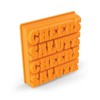 Zoku Unisex Cheers and Salute Ice Cube Tray, Orange