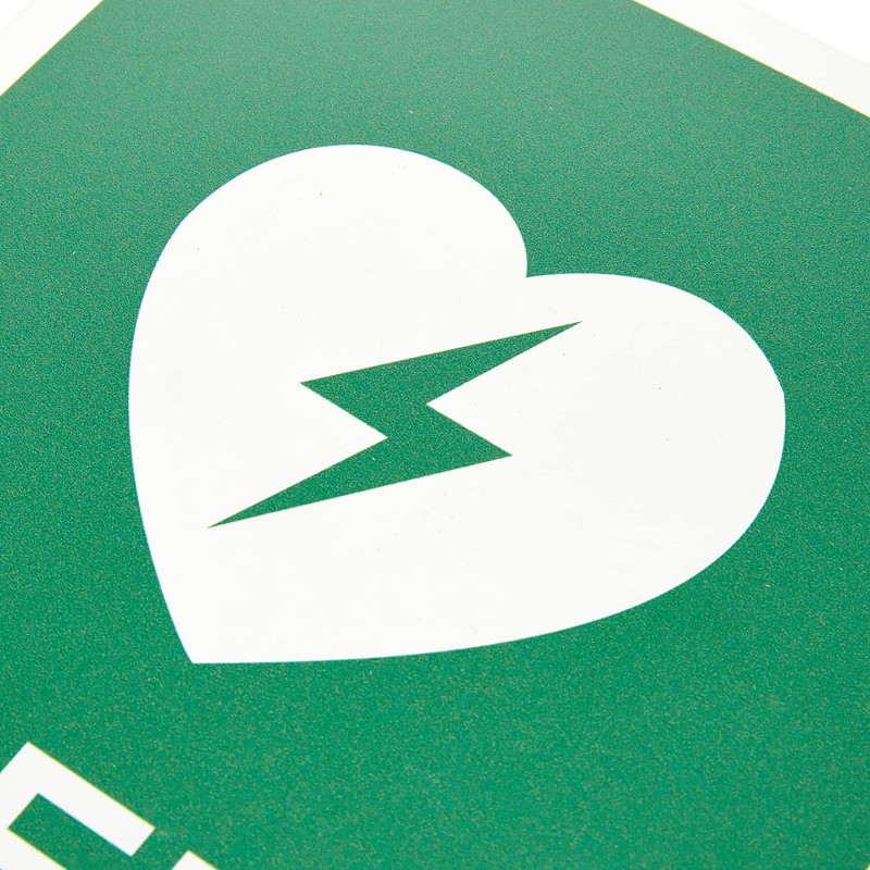 Seco AED Emergency Defibrillator Sign, 200mm x 300mm - 1mm