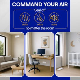 SEAL360 Magnetic Vent Covers (3-Pack), Pockets for Complete Seal, 5.5" X 10" (Brown) for Floor, Wall, or Ceiling Vents and Air Registers, for RV, Home HVAC and AC Vents, Vent Not Included