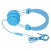 3.5mm Wired Headset with Mic Stereo Foldable Adjustable Headband Inline