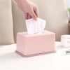 Tissue Box with Spring Support, 1Pc Simple Plastic Tissues Holder