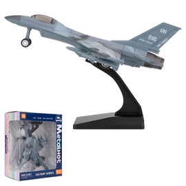 Guarsiliymi Fighter Airplane F16 Toy Model, Military Die-cast Alloy Pull Back Airplane Toy for Kids Adults, Aircraft Display & Collection, Gift Gray