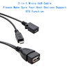 ZJKJHJY 2-in-1 Micro USB to USB Adapter (OTG Cable +