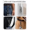 DAWZMR 18 Pcs Zipper Clips Anti Theft, Double Opening Small