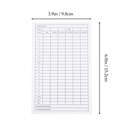 WOONEKY 12-Piece Golf Scorecards for Competition Tracking Sturdy Paper Easy to Use Designed for Golf Enthusiasts and Tournaments
