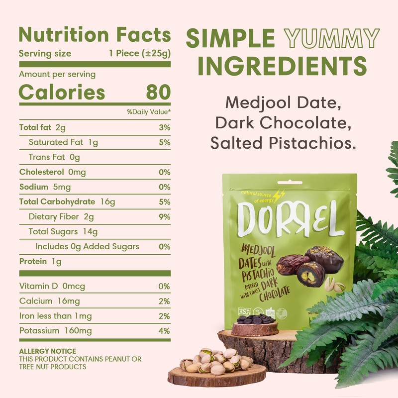 DORREL - Trio Bundle Pack: Belgian Dark Chocolate Covered Dates