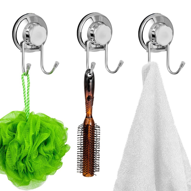 SANNO Vacumn Hooks Suction Cups for Flat Smooth Wall Surface
