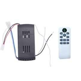 Aswalling Ceiling Fan Remote Control Kit 40W 6-Speed Timing Function Replacement Remote for DC Ceiling Fans & Lights