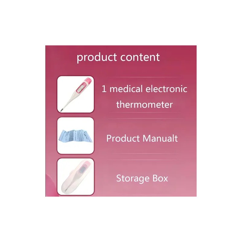 Termómetro Medexpro JT002BT corporal basal flexible para ovulación fértil Blanco
