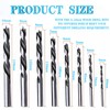Yuentoen 8 PCS Brad-Point Drill Bits- 3-10mm Spiral Twist Wood