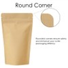 RIGHTPAK Kraft Paper Bag with Resealable Zipper - Stand Up
