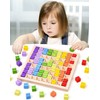Morofme Wooden Montessori Maths Learning Board Toy 1 x 1