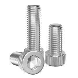 GUEEYUAW Pack of 20 Cylinder Screws M6 x 40 mm, 304 Stainless Steel A2 V2A DIN 912 Hexagon Socket Screws Can Be Used Outdoors