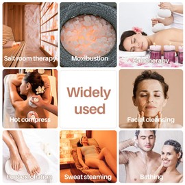 MAQIHAN Pink Salt - 14.5 Oz Pink Himalayan Bath Salt Foot Soak Salts Foot Spa Salt Body Care for All Skin Types Mineral Soak Bath Salt Himalayan Bath Salts for Soaking