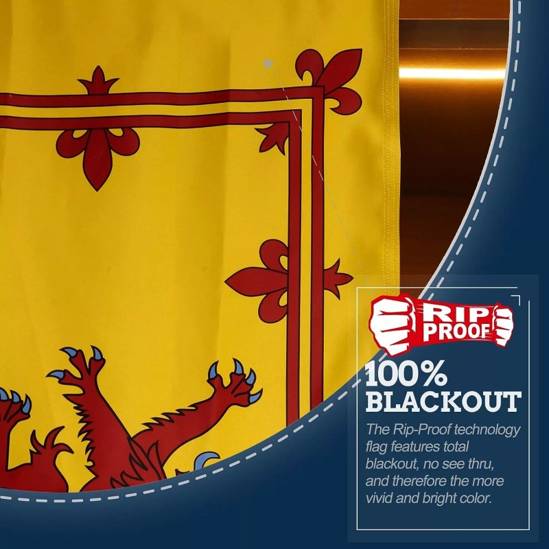Anley Rip-Proof Double Sided 3-Ply Scotland Rampant Lion Flag 3x5