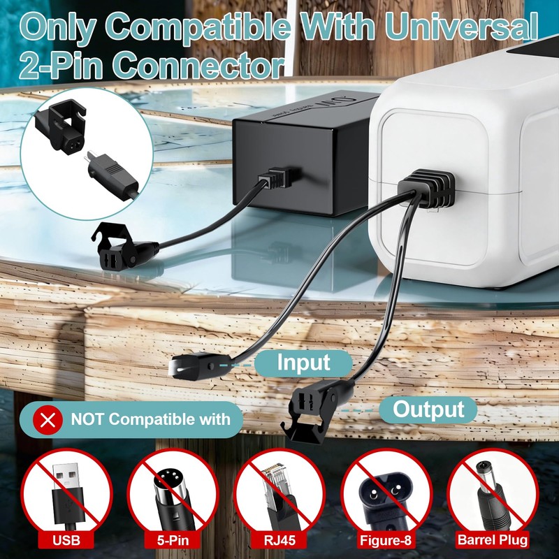 【5.0Ah High Capacity】Universal Rechargeable Battery Pack for Reclining Furniture with
