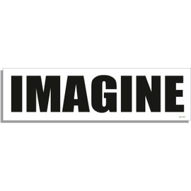 Gear Tatz Imagine New Car Bumper Magnet John Lennon Tribute for Cars for Trucks for Adults