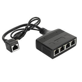Ethernet Splitter 1 to 4 High Speed 1000Mbps RJ45 Network 1 to 4 Gigabit Splitter 4 Device Simultaneous Network for Cat5 5e 6 7 8