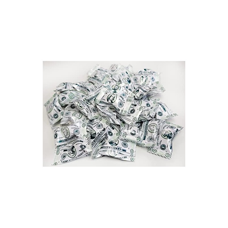 Money US Dollar PEPPERMINT BALLS 100 Count Wrapped-USA Candy