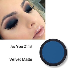 Erinde Paleta de sombra de ojos Mate Single Azul, 211 Azul | Larga Duración Paleta de Sombras de Ojos en Polvo Prensado, Resistente al Agua, Alta Pigm