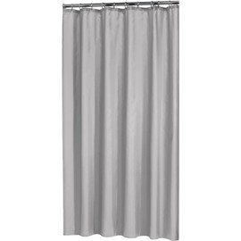 Sealskin Granada Shower Curtain, PEVA, Light Grey, 120 x 200 cm