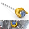 NICECNC Gold Oil Dipstick with Gauge Oil Level Indicator Compatible