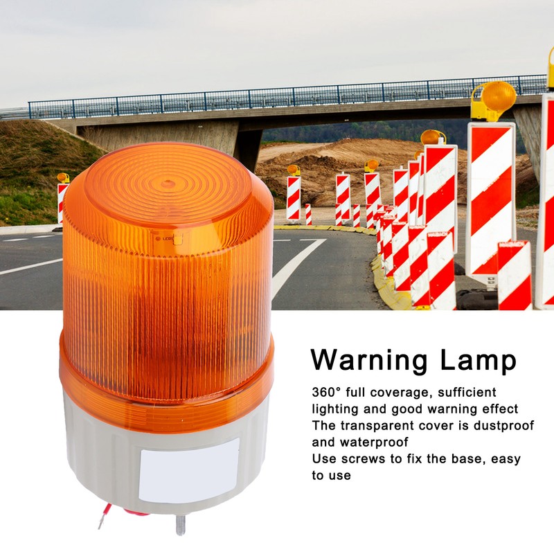 BERM Warning Light LED Construction Vehicles Emergency Alarming Equipment 220VACYellow