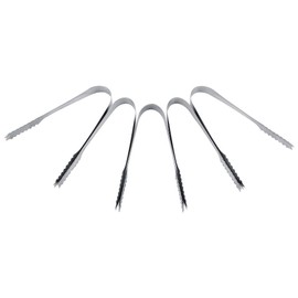 5 x Sweet Scoops / 5 x Ice Tongs Wedding Candy Buffet Bar Home Kitchen Set de acero inoxidable para supermercado de fiesta, cafetería, restaurante, barbacoa, buffet(5 x pinzas de hielo)