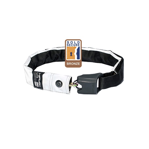 Hiplok Lite Unisex Adult Wearable Chain Bicycle Lock, Multicolour (High