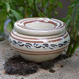 Cendrier Tatoué Beige - Moyen modèle