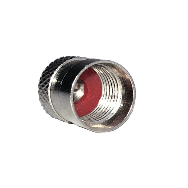 Haltec Pack of 100 Metal Dome Type Valve Caps with