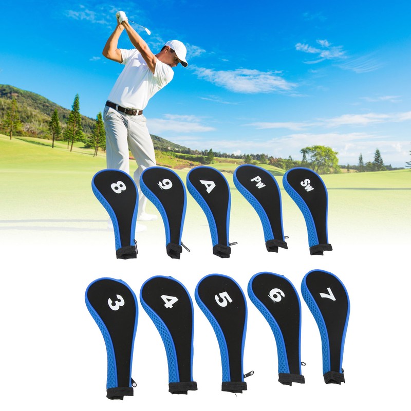10Pcs Golf Club Head Cover Neoprene Golf Head Cover for