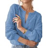 MINSURE Women Lightweight Crochet Cardigan Sweaters Button Up Long Sleeve